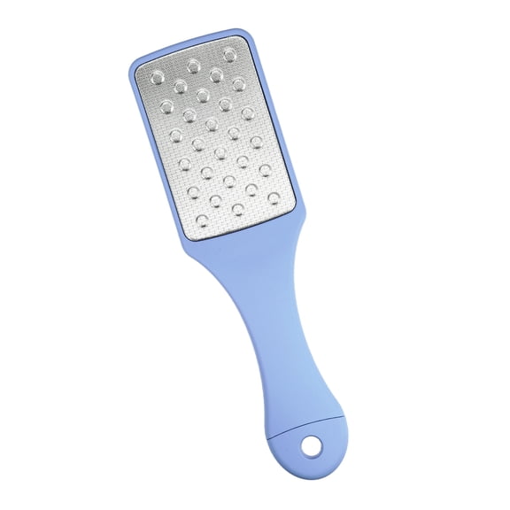 Unique Bargains Foot File Foot Rasp 3-in-1 Stainless Steel Foot File Pedicure Foot File Scraper Blue with Mini File