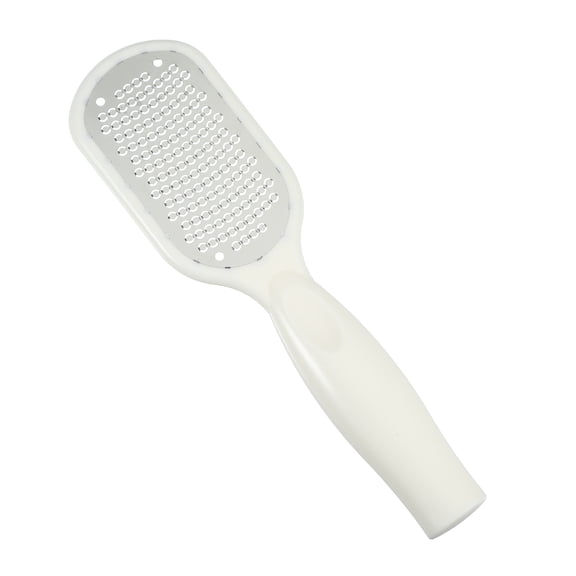 Unique Bargains Foot File Foot Rasp Stainless Steel Pedicure File Foot Scraper Callus Remover Tool for Foot Care White