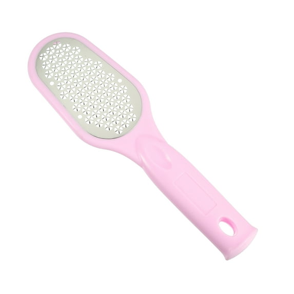 Unique Bargains Foot File Foot Rasp Stainless Steel Pedicure Foot Scraper Callus Remover Tool for Foot Care 8.66" Pink