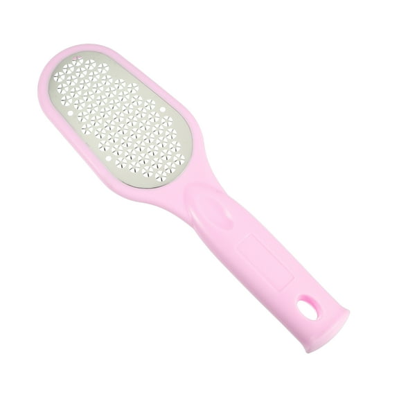 Unique Bargains Foot File Foot Rasp Stainless Steel Pedicure Foot Scraper Callus Remover Tool for Foot Care 8.66" Pink