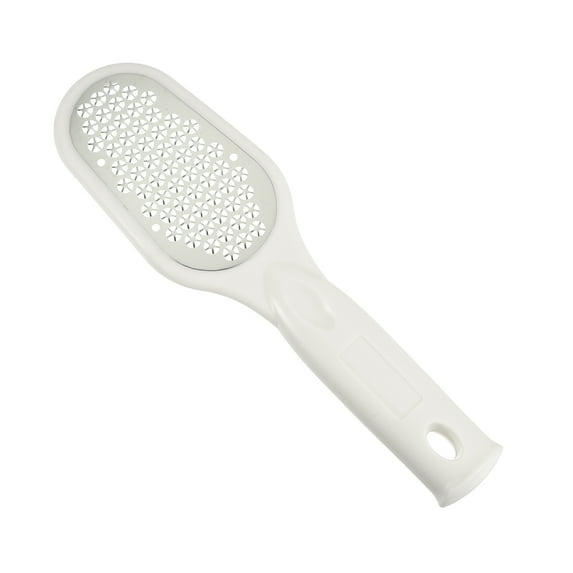 Unique Bargains Foot File Foot Rasp Stainless Steel Pedicure Foot Scraper Callus Remover Tool for Foot Care 8.66" White