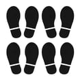 thumbnail image 1 of Unique Bargains Footprint Sticker Floor Decal Sign for Class Black 6x2.5", 1 of 6