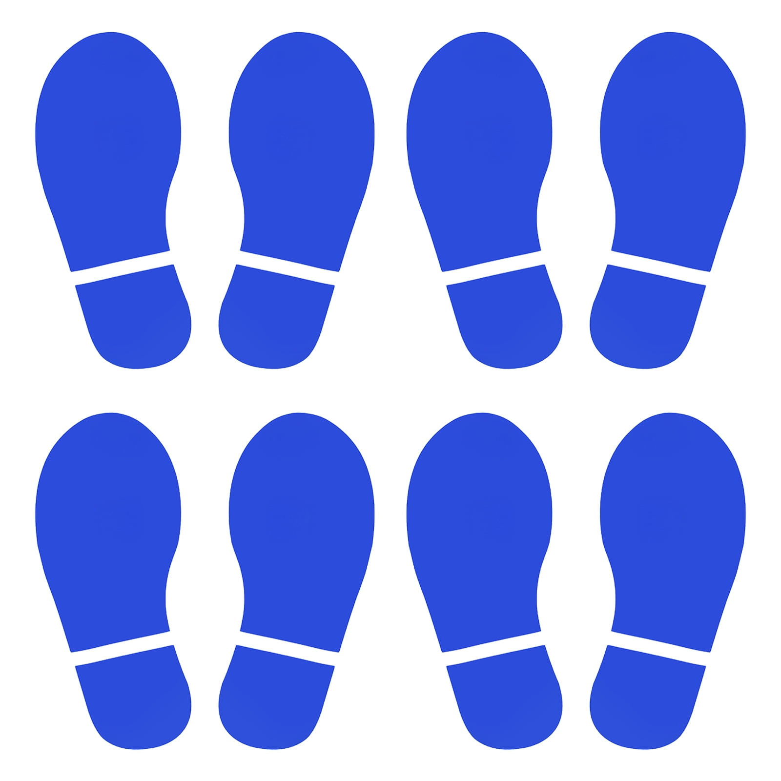 Unique Bargains Footprint Sticker Floor Decal Sign for Class Blue 10x3.7"