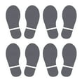 thumbnail image 1 of Unique Bargains Footprint Sticker Floor Decal Sign for Class Dark Gray 8x3.3", 1 of 6
