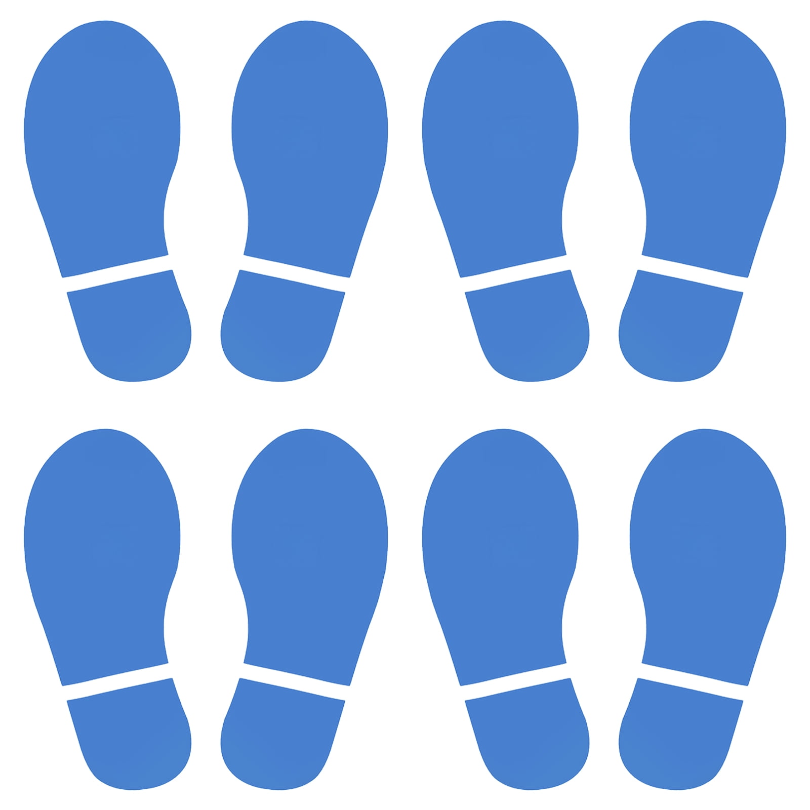 Unique Bargains Footprint Sticker Floor Decal Sign for Class Sky Blue 11x4.2"