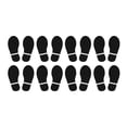 thumbnail image 1 of Unique Bargains Footprint Sticker Shoes Decal Sign for Class Decor Black 6x2.5", 1 of 6