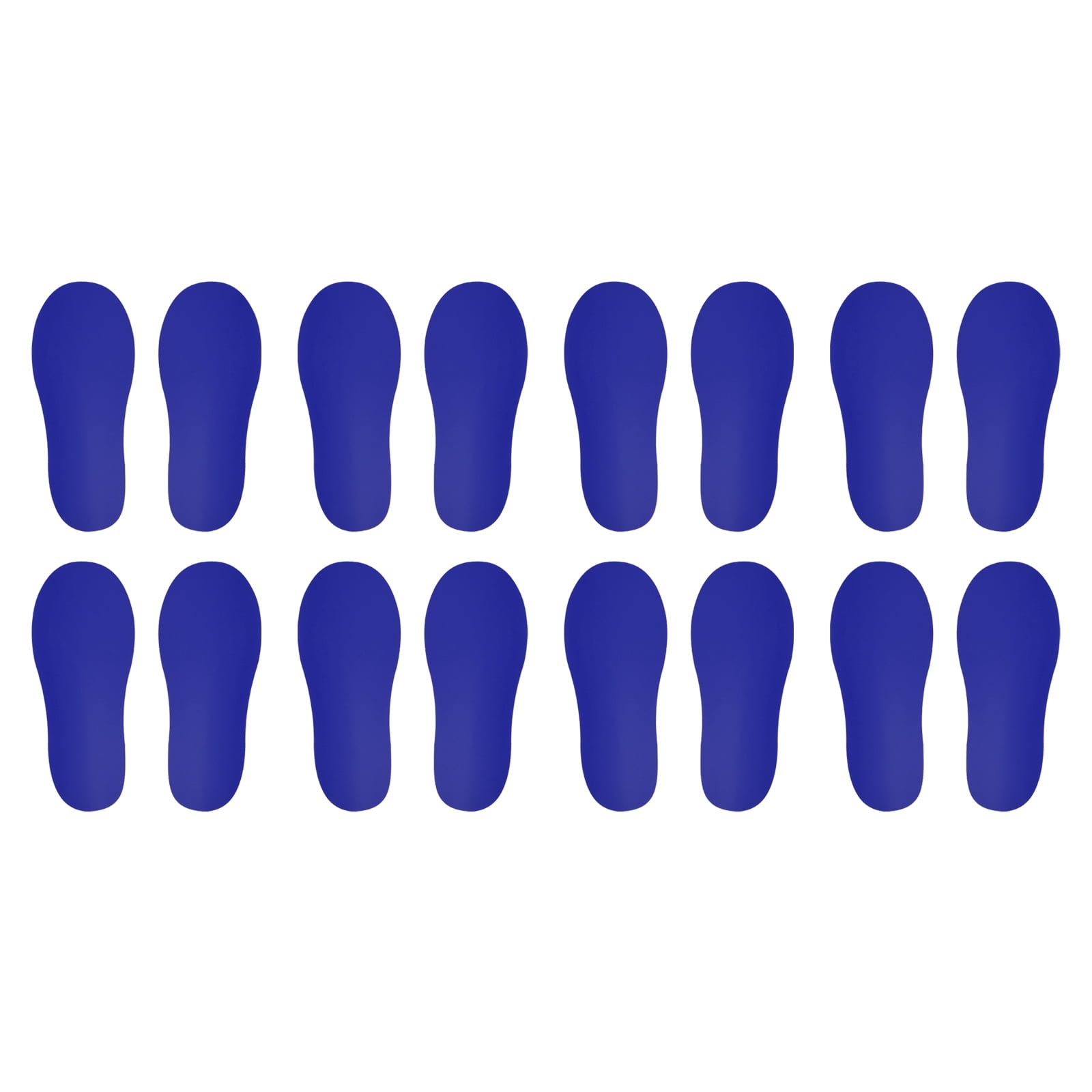 Unique Bargains Footprint Sticker Shoes Floor Decal Sign Dark Blue 6x2"