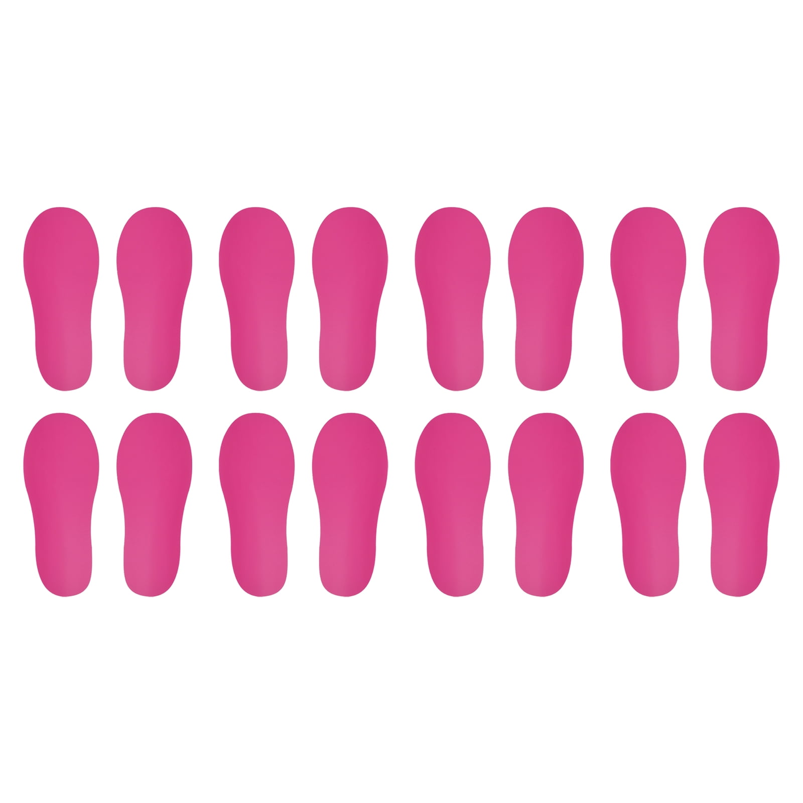 Unique Bargains Footprint Sticker Shoes Floor Decal Sign Rose Red 8x3"
