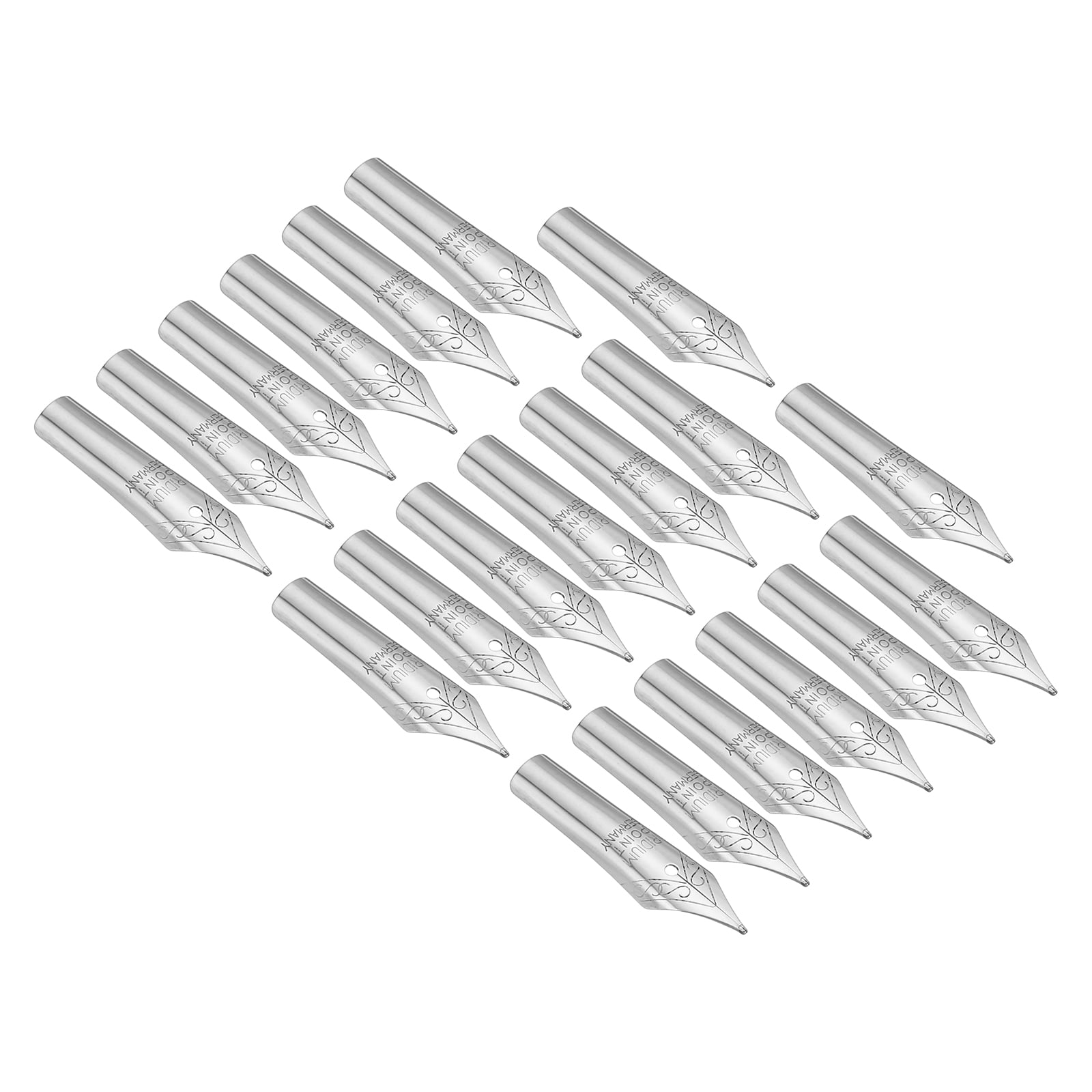 Unique Bargains Fountain Pen Nib Replacement Ink Dip Calligraphy Pen Nib for Drawing 20Pcs
