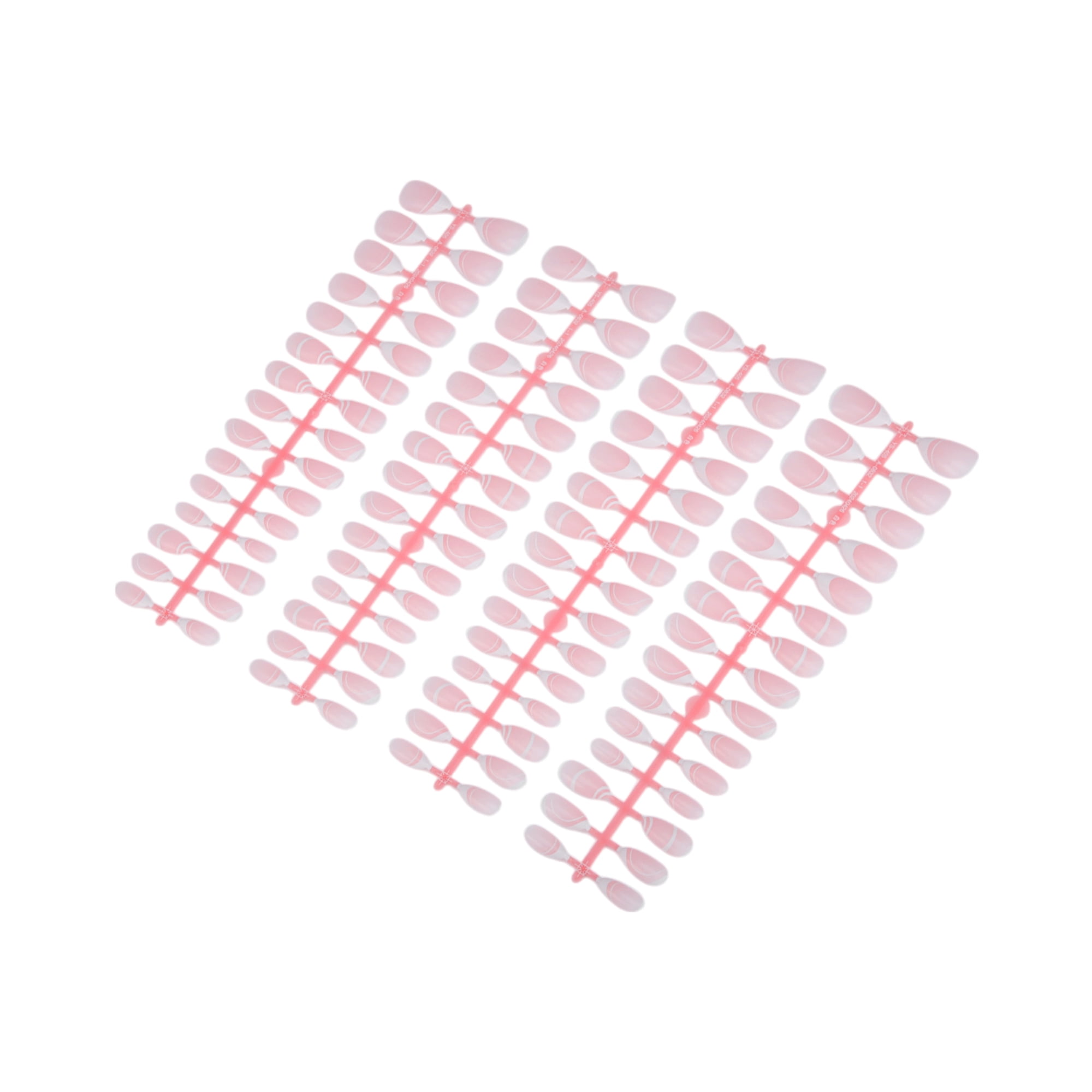 Unique Bargains French Almond Fake Nails White 4Sets/120Pcs 405-C2-2
