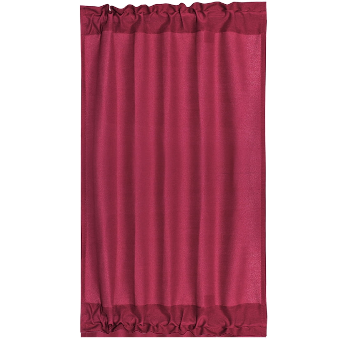 Unique Bargains French Door Window Blackout Curtain Panel Burgundy 25