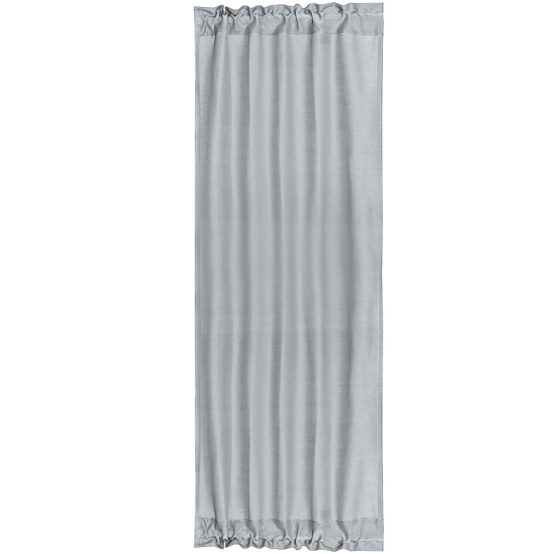 Unique Bargains French Door Window Blackout Curtain Panel Gray 25" x 72"