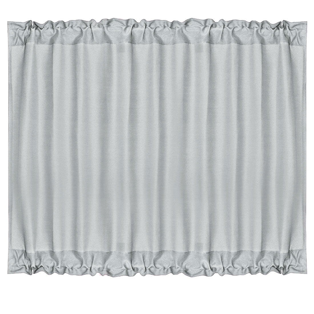 Unique Bargains French Door Window Blackout Curtain Panel Gray 54" x 40"