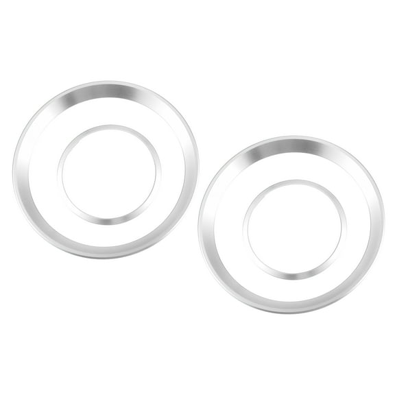 Unique Bargains Front Air Vent Frame Cover AC Decal Trim for Alfa Romeo Giulia Stelvio 2016-2022 Silver Tone (Pack of 4)