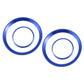 Unique Bargains Front Air Vent Frame Cover AC Sticker Decal Trim for Alfa Romeo Giulia Stelvio 16-22 Blue (Pack of 4)