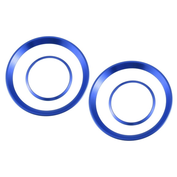 Unique Bargains Front Air Vent Frame Cover AC Sticker Decal Trim for Alfa Romeo Giulia Stelvio 16-22 Blue (Pack of 4)