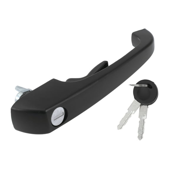 Unique Bargains Front Car Exterior Door Handle No.251837205/251837205B/251837205H/113837205MS for VW Vanagon 1980-1991 Black ABS, Metal 1 Set