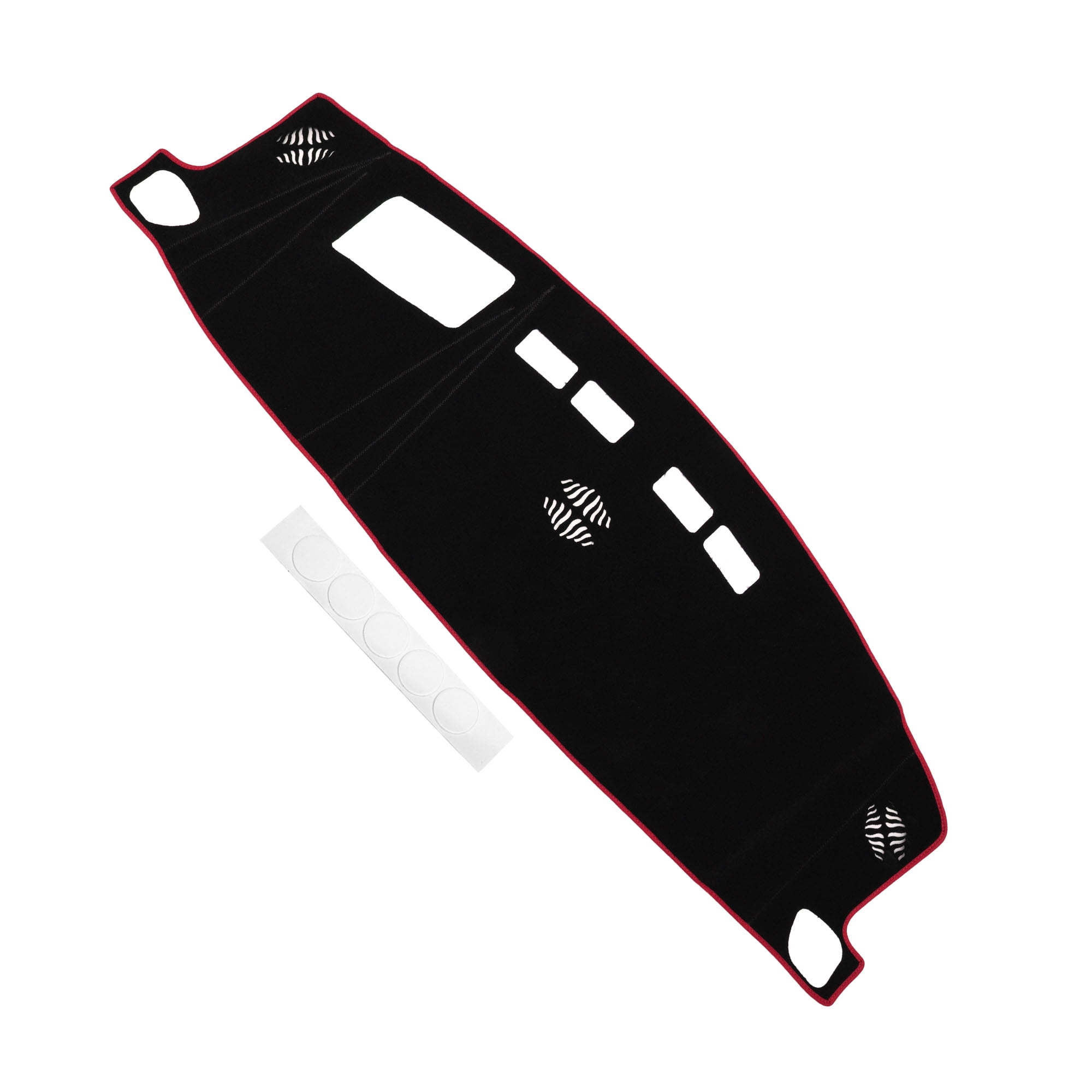 Unique Bargains Dashboard Cover for Chevrolet Suburban/for Chevrolet Tahoe/for GMC for Yukon 2021-2023 Non-Slip Dash Cover Mat Polyester Silicone Red