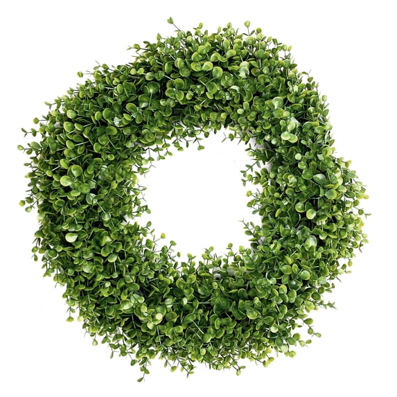 Unique Bargains Front Door Artificial Wreaths Year Round Wreath Hanging Garland Green