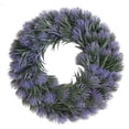 thumbnail image 1 of Unique Bargains Front Door Wreaths Artificial Farmhouse Wreaths All Seasons Decor Purple, 1 of 7