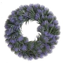 Unique Bargains Front Door Wreaths Artificial Farmhouse Wreaths All Seasons Decor Purple