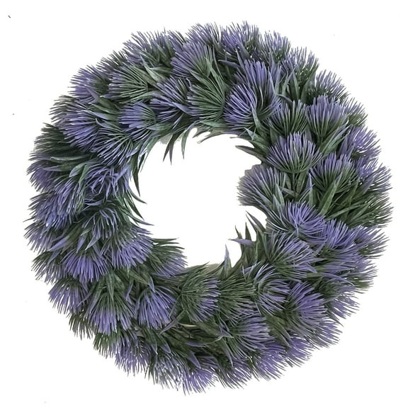 Unique Bargains Front Door Wreaths Artificial Farmhouse Wreaths All Seasons Decor Purple