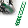 thumbnail image 1 of Unique Bargains Front Fender Arrow Sticker Decoration Motorcycle Warning Reflective Tape Waterproof Pet Reflective Material Material Green 1 Pcs 34 cm x 5.5 cm, 1 of 6