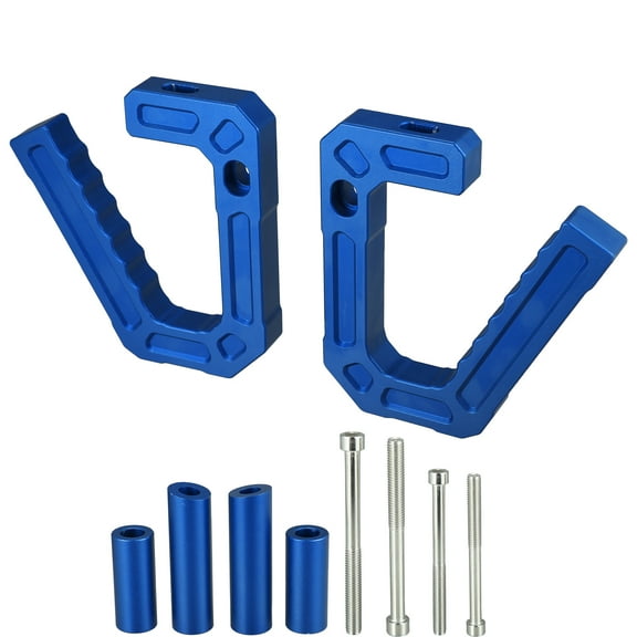 Unique Bargains Front Grab Handles Aluminum Alloy Car Auto Grab Handle Kit for Jeep Wrangler JK 2007-2018 Blue 1 Set