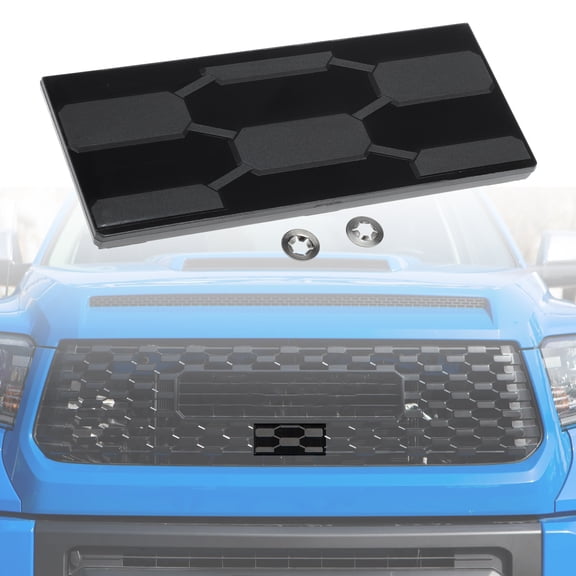 Unique Bargains Front Grille Garnish Radar Sensor Cover for Toyota Tundra TRD PRO 2018 2019 2020 2021 Grill TSS Sensor Cover Trim No.5314134010/9018306044