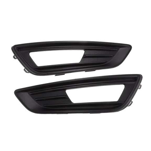 Unique Bargains Front Left Front Right Fog Light Grill No.F1EZ15266L Front Lower Bumper Fog Light Cover Inserts for Ford Focus Sedan 2015-2018 Black ABS 1 pair