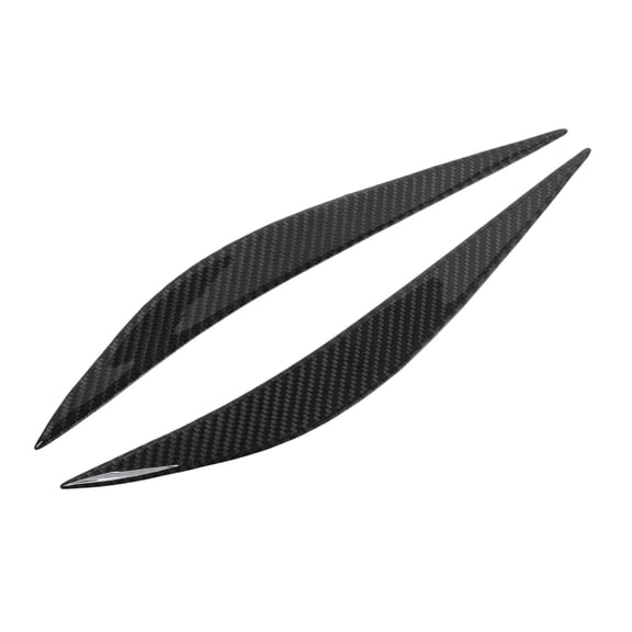 Unique Bargains Front Left Front Right Headlight Eyebrow Headlamp Eyelid Cover Exterior Trim Sticker Decal for BMW F32 2012-2017 Plastic Carbon Fiber Color