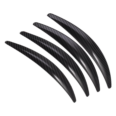 Unique Bargains Front Left Right Rear Left Right Fender Flares 4 Pcs Glossy Carbon Fiber Pattern for Tesla Model 3 Wheel Arch Protection Strips Wheel Arch Trim Strips