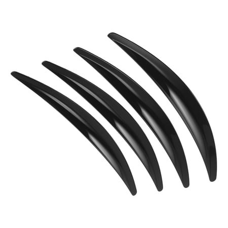 Unique Bargains Front Left Right Rear Left Right Fender Flares 4 Pcs Roasted Pitch Black for Tesla Model 3 Wheel Arch Protection Strips Abs Wheel Arch Trim Strips