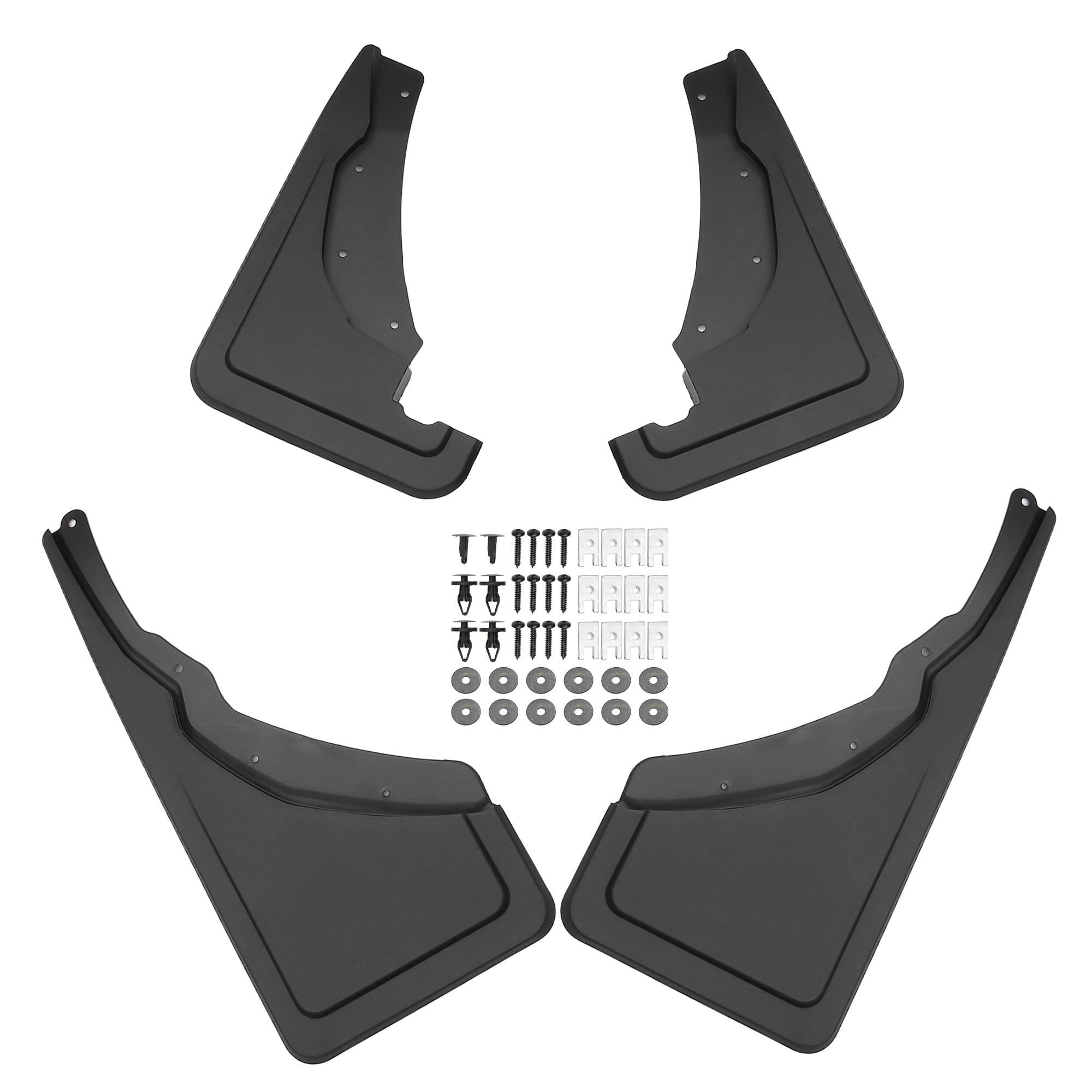 Unique Bargains Front Rear Car Mud Flaps Splash Guards Fit for Ford Bronco Sport PP Black 1 Set