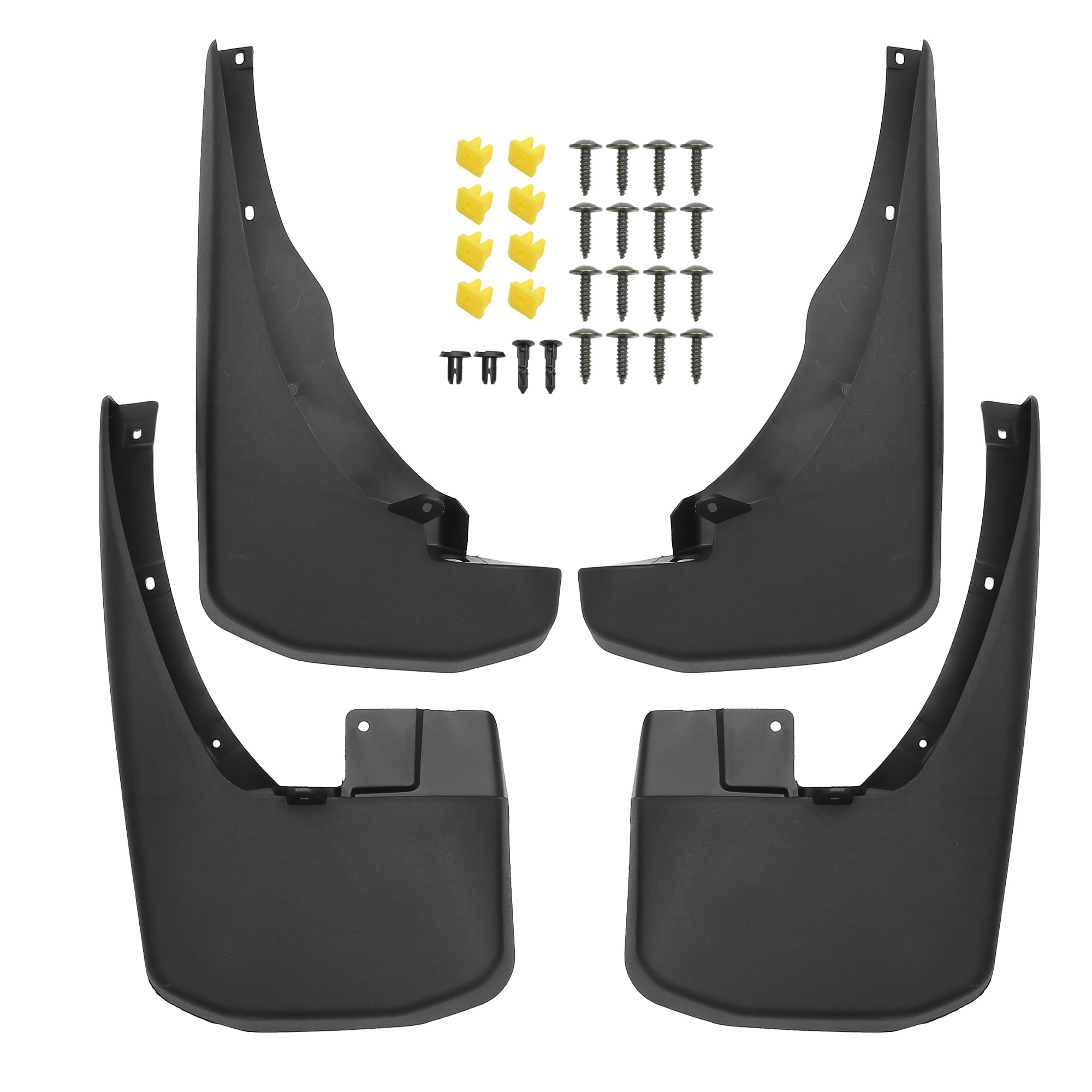 Unique Bargains Front Rear Mud Flaps Kit Compatible Black