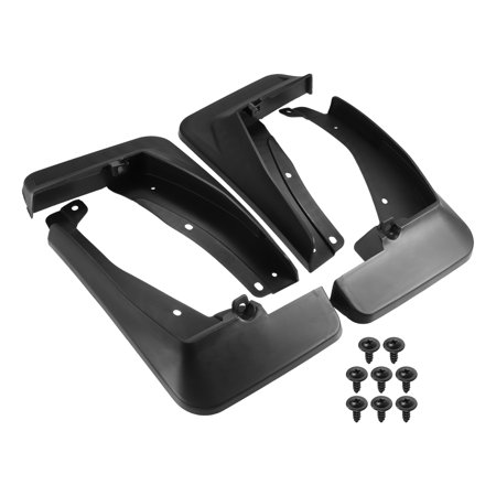 Unique Bargains Front Rear Mud Flaps Splash Guards Replacement Fit for VW Tiguan TPE PP Black 1 Set