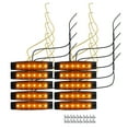 thumbnail image 1 of Unique Bargains Front Rear Side Marker Light 6 LED for Trailer Truck Caravan RV Van Lorry Tractor Amber (Set of 10), 1 of 6