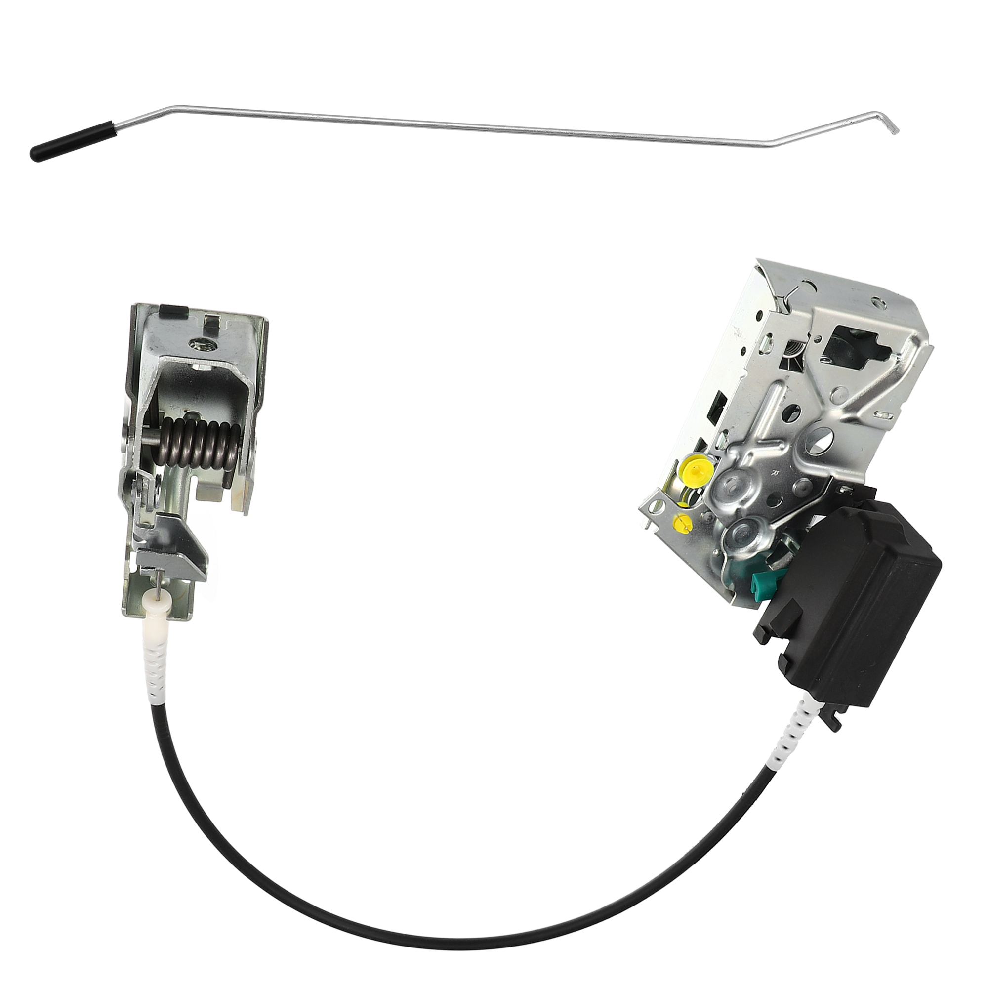 Unique Bargains Front Right Side Car Door Latch Lock Actuator w/ Rod F4TZ15219A64A for Ford