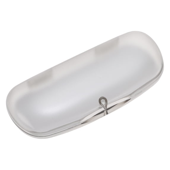 Unique Bargains Frosted Eyeglasses Case Portable Eyeglasses Storage Clear Gray