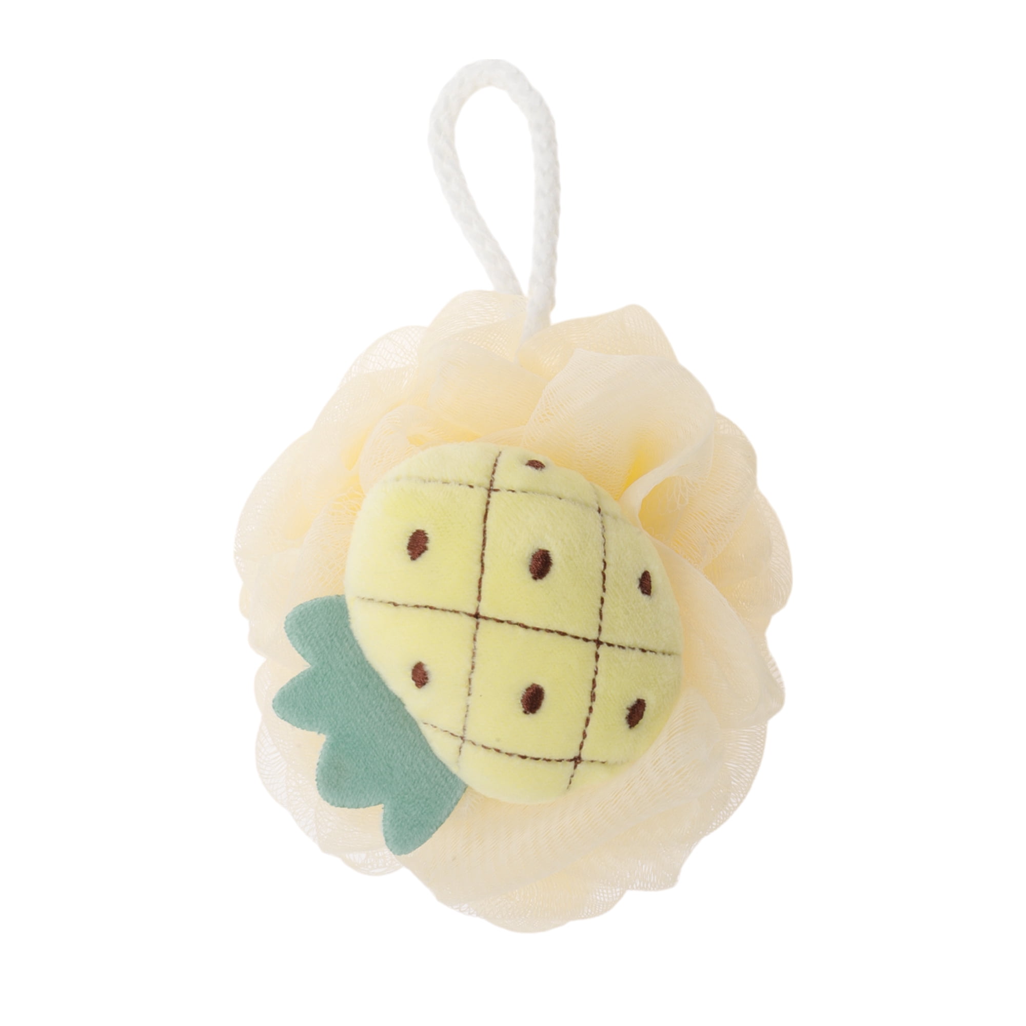 Unique Bargains Fruit Bath Shower Loofah Sponge 1 Pc Beige