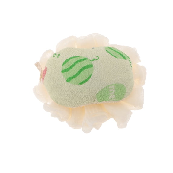 Unique Bargains Fruit Bath Sponge Body Scrubber 1 Pc Green