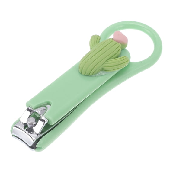 Unique Bargains Fruit Pattern Nail Clippers 3.15"x0.98" 1 Pc Dark Green