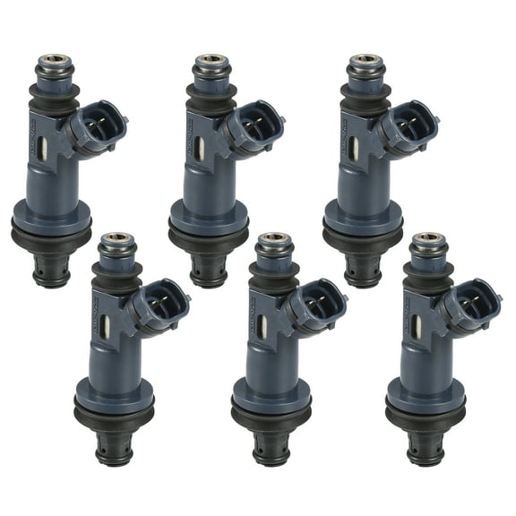 Unique Bargains Fuel Injector No.23209-0A010 Fuel Injection Nozzle for Toyota Avalon 1998-2004 3.0L Navy Blue 6 Pcs
