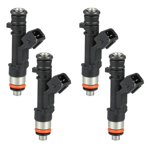 Unique Bargains Fuel Injector No.8200227124 Fuel Injection Nozzle for RENAULT Logan 2008-2013 1.4 LPG Black 4 Pcs