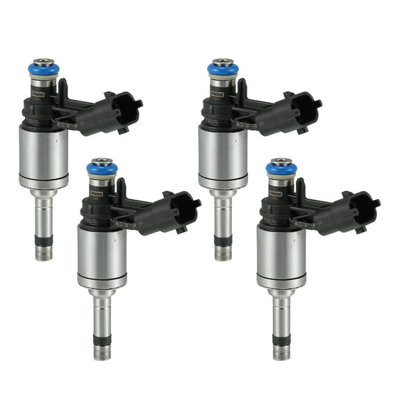 Unique Bargains Fuel Injector No.LR024998 Fuel Injection Nozzle for Land Rover Discovery Sport 15-18 2.0L Black 4 Pcs