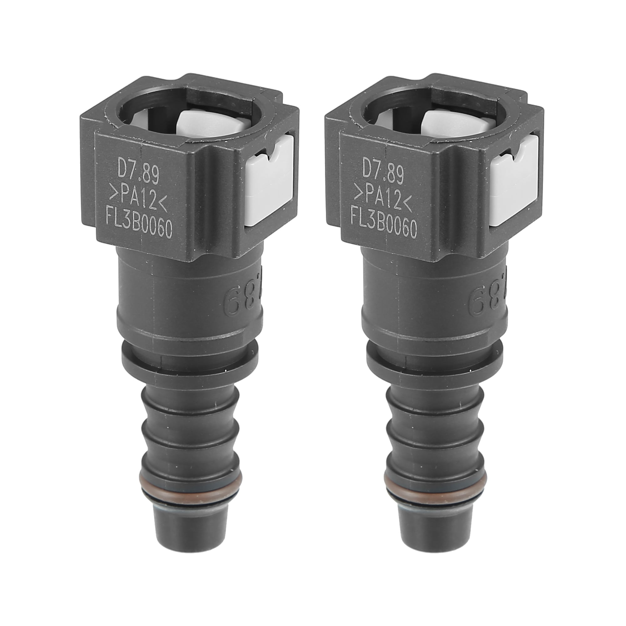 Unique Bargains Fuel Line Quick Connect Straight Push-On Barb Hose Adapter