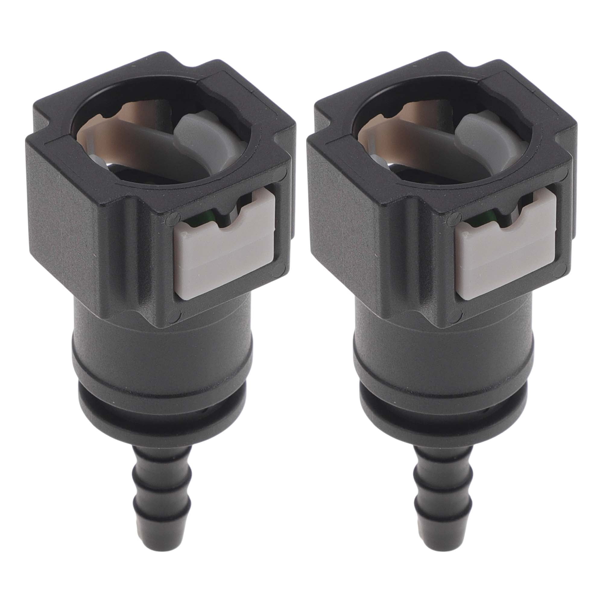 Unique Bargains Fuel Line Quick Connector for 5/16" SAE Male Connector Plastic Black Gray