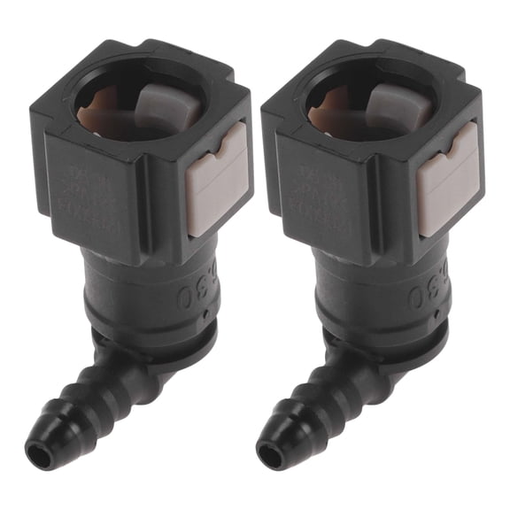 Unique Bargains Fuel Line Quick Connector for 5mm ID Hose to 1/4" SAE Male Connector 2 Pcs