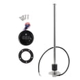 thumbnail image 1 of Unique Bargains Fuel Sending Unit and Gauge Kit Boat Fuel Sending Unit Marine Fuel Sender Unit Metal 380mm 14.96" Length 1 Set Silver Tone Black 0-190 Ohm, 1 of 6