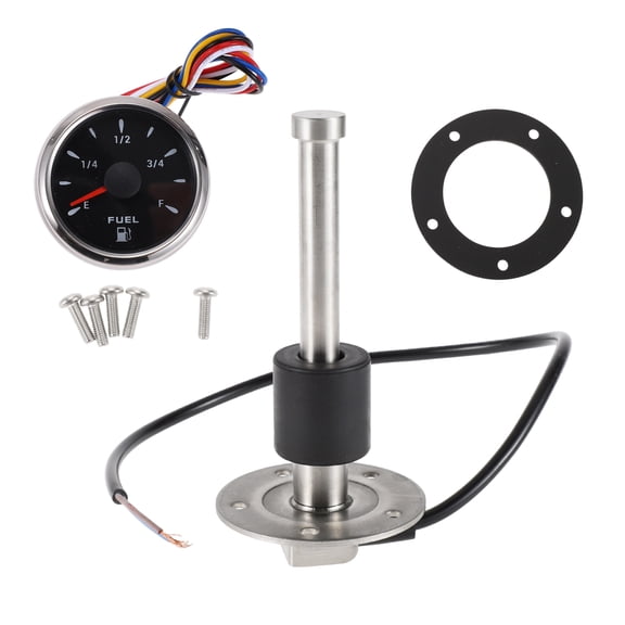 Unique Bargains Fuel Sending Unit and Gauge Kit 0-190 Ohms 140mm 5.51" for Boat Vehicle Truck RV Fuel Sending Unit Marine Fuel Sender Unit